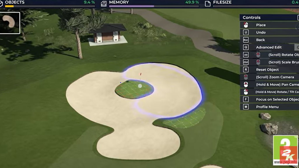 Build your own GOLF COURSE on PGA Tour 2K21